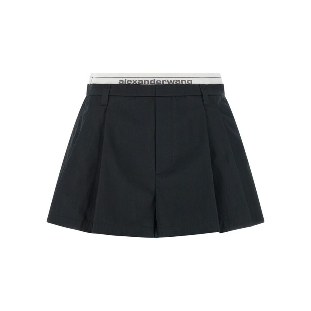 Alexander Wang Black Cotton Bermuda Women's Shorts